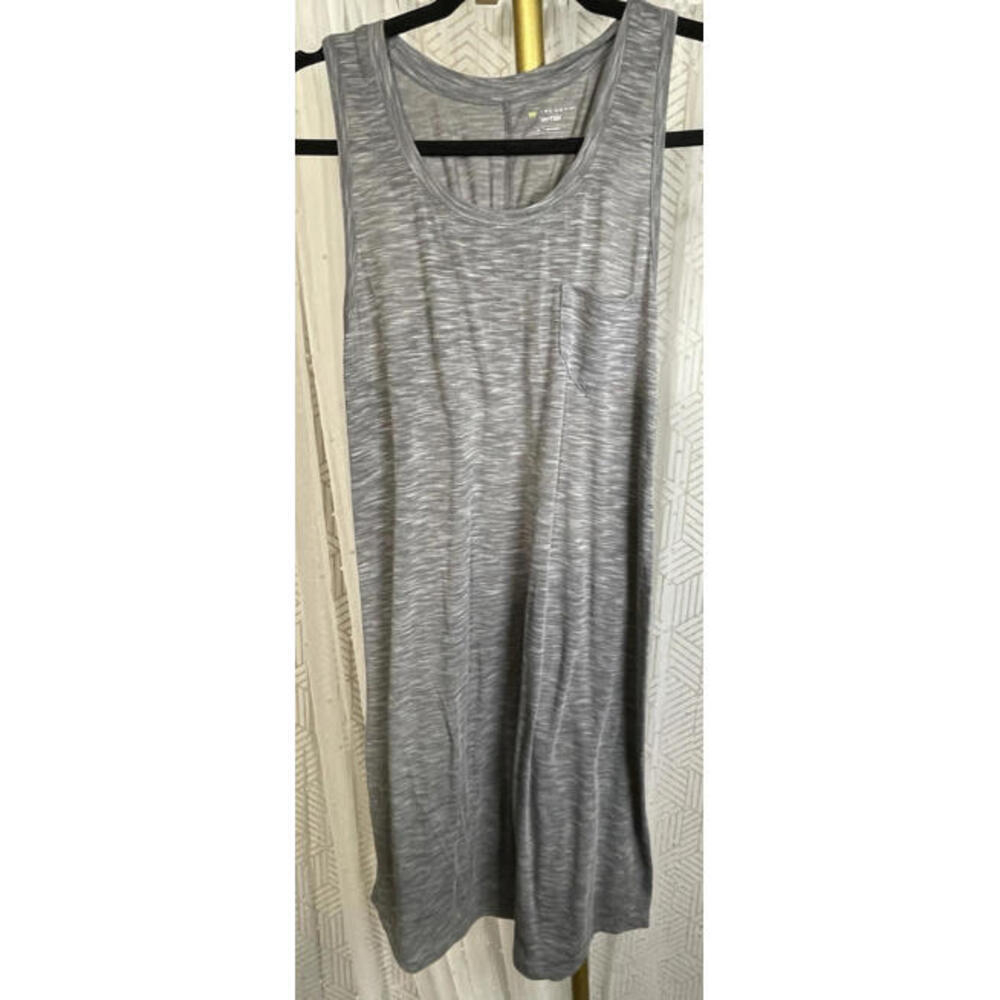 TEK GEAR Dry Tek Womens Dress M Tank Shift Gray Poly Blend Casual Comfy Stretch